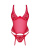 Obsessive Lacelove corset - эротический корсет с подвязками и стринги, XS/S (красный) - sex-shop.ua